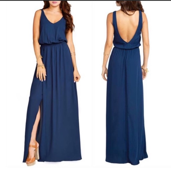 # Show Me Your MuMu Kendall Soft V Back A Line Dress - Picture 4 of 11